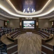 The University of Tennessee - Knoxville boardroom, featuring Crestron conference room solutions