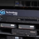 M3 Technology Group AV rack with Extron transmitters and Lenovo ThinkCentre in a Nashville rack room.