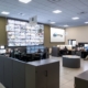 M3 Technology Group video wall showing a grid of traffic camera feeds in a 911 dispatch operations center.